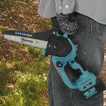 8 Inch Electric Chainsaw With Brushless Motor, 2 Batteries | Blue