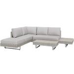 3 Pieces Rattan Wicker Sofa Set W/ Table Cushions