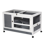 Wooden Pet House Elevated Rabbit Hutch Bunny Cage 102 X 60 X 63.5cm