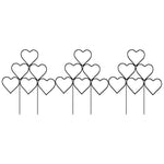 3pcs Heart-shaped Stackable Plant Climbing Trellises