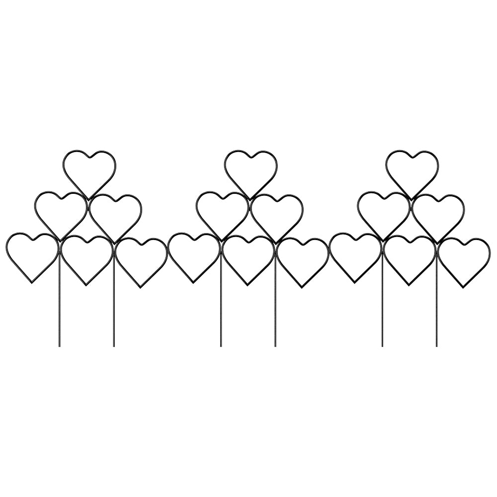 3pcs Heart-shaped Stackable Plant Climbing Trellises