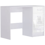 Computer Writing Desk, Study Table With 4 Drawers