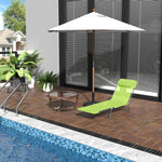 Sun Bed Chair Lounger W/ Adjustable Back | Green