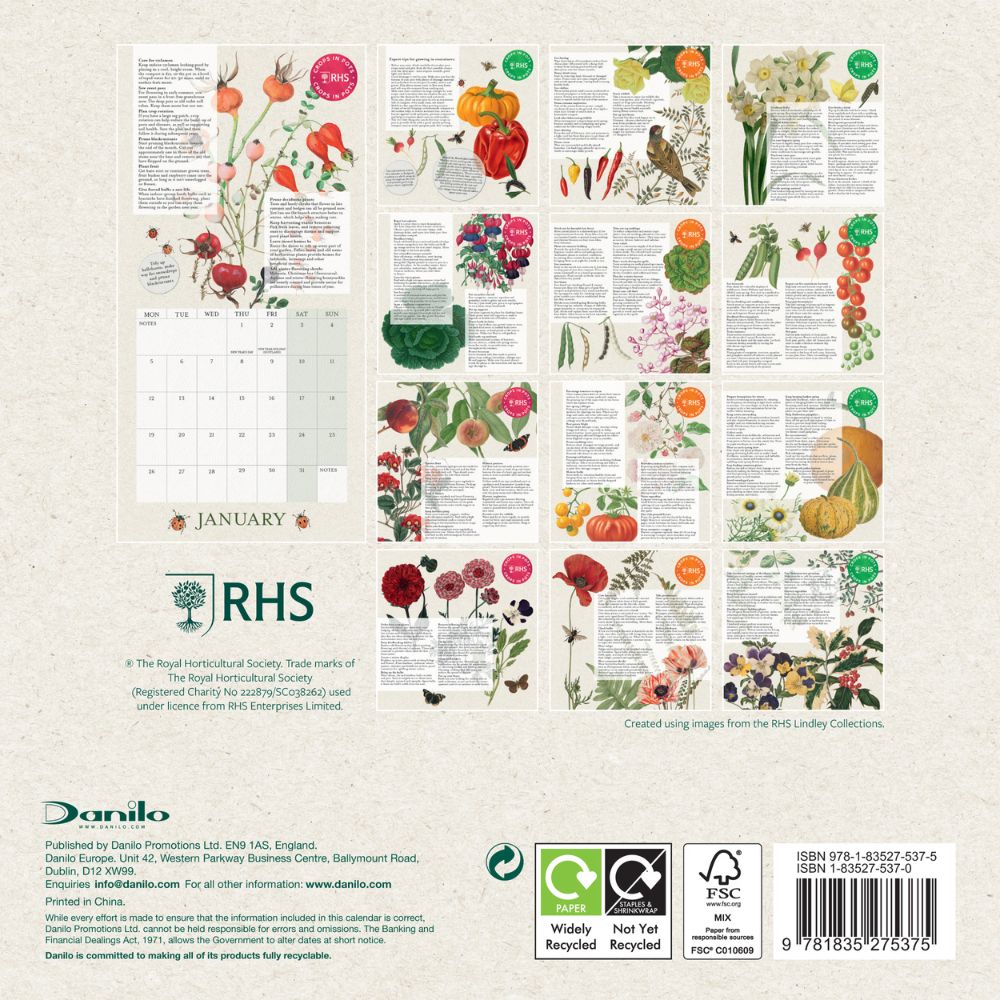 RHS 2026 Mini Calendar Official Product
