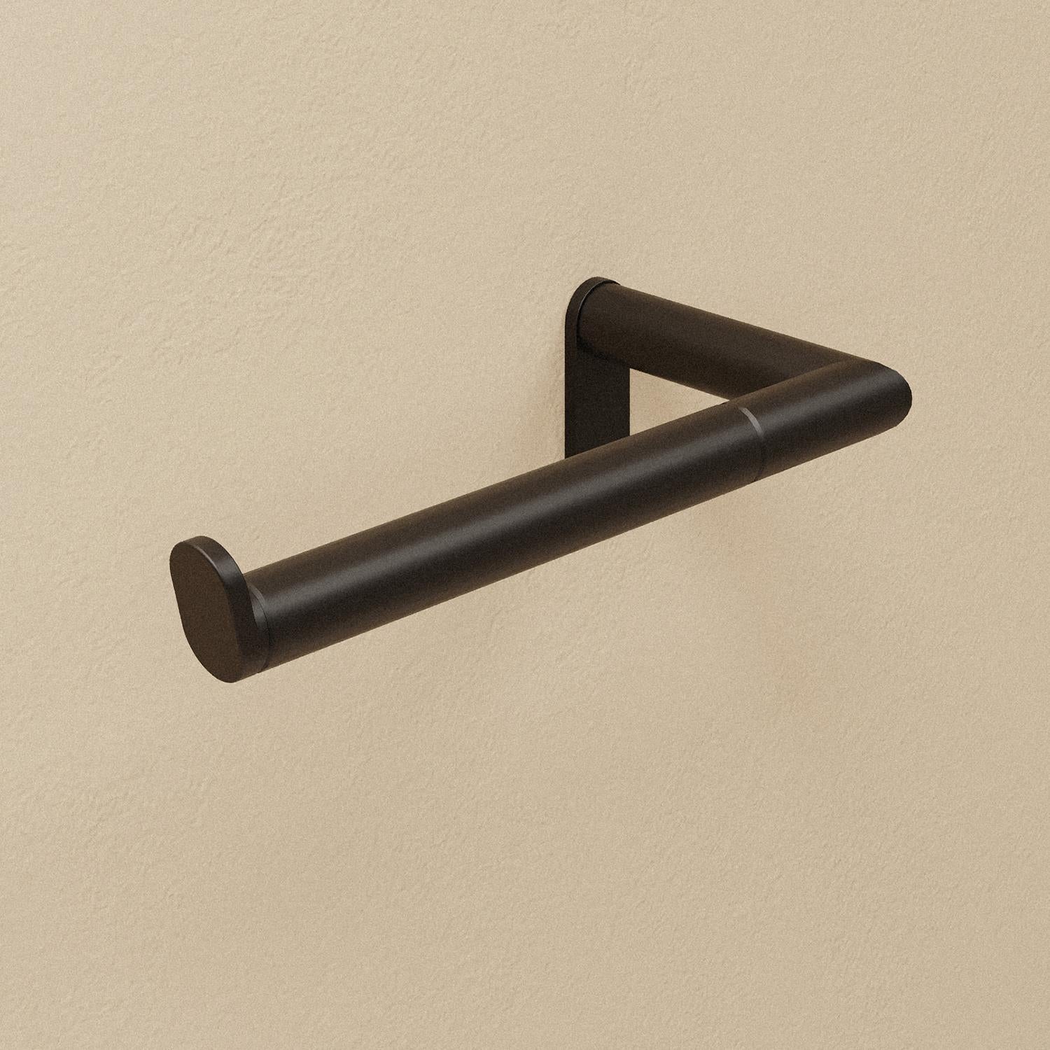 Toilet Roll Holder, Matt Black, Micra Collection