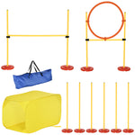 Outdoor 4 Pc Dog Pet Agility Training Garden Starter Obstacle Set For Dog