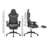 Ergonomic Office Chair 165° Reclining Executive Chair Spring Foam Cushion | Grey