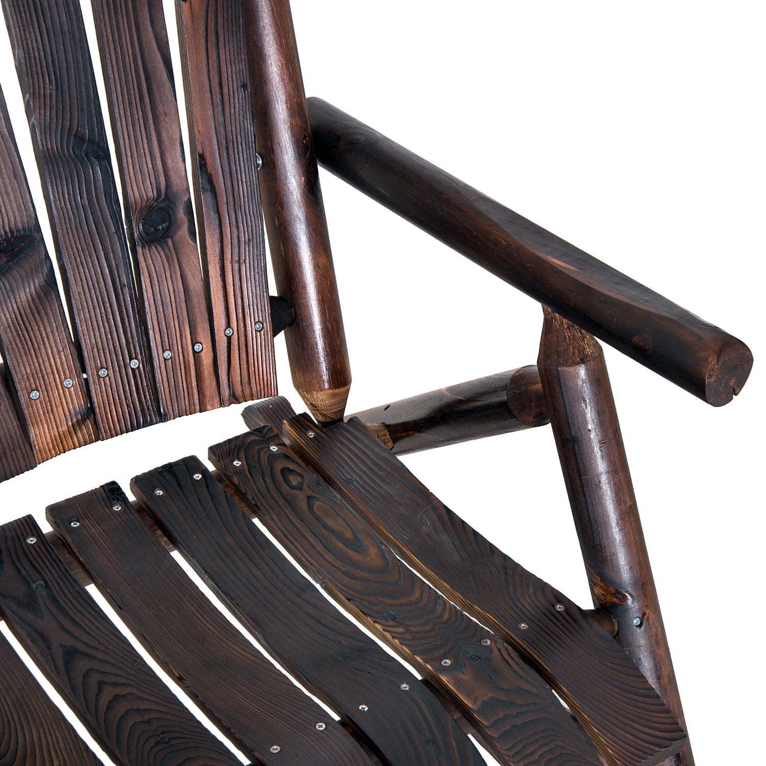 Patio Adirondack Rocking Chair, Rustic Fir