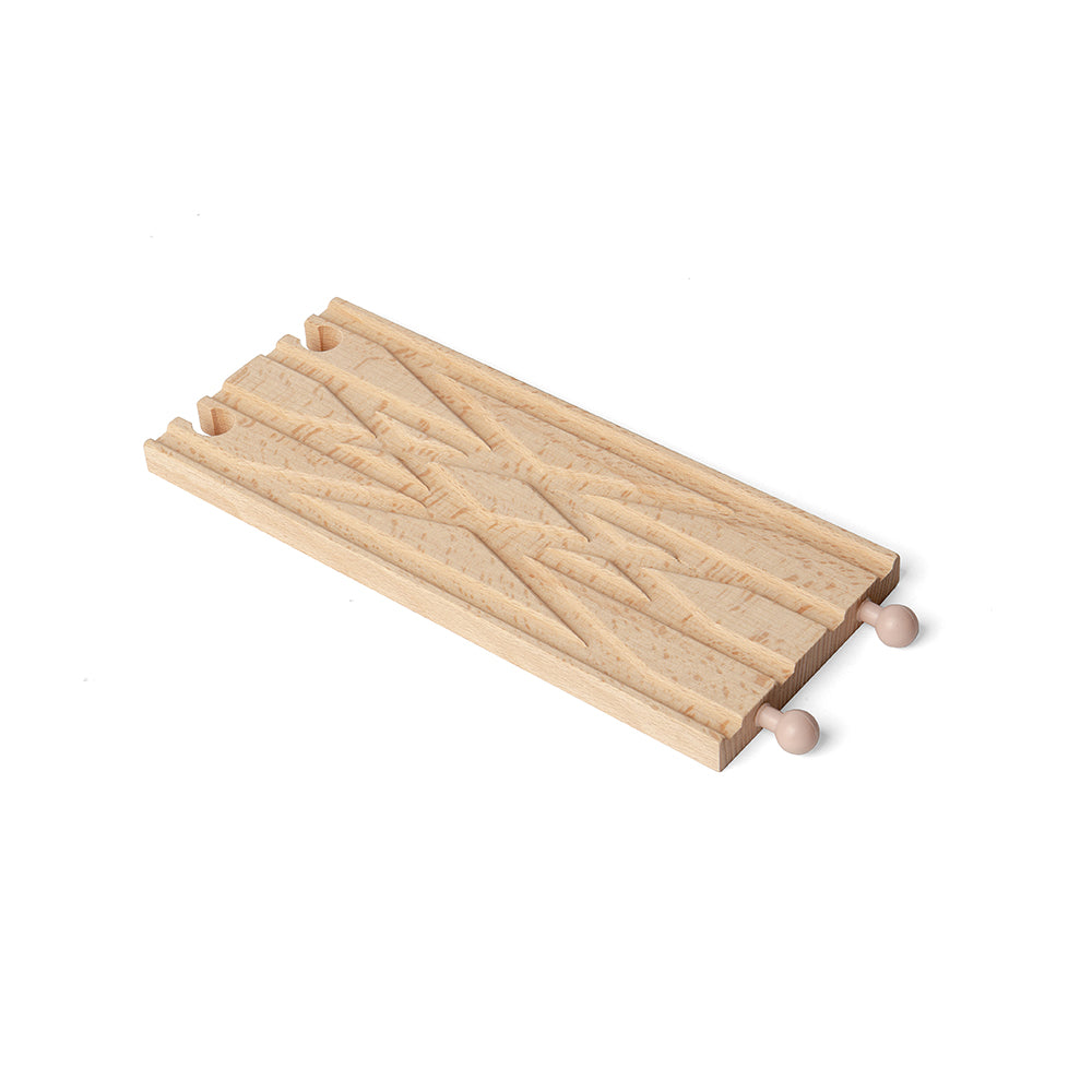 Bigjigs Toys Diamond Crossover Track Piece for Wooden Train Sets