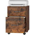 HOMCOM Roll File Cabinet With Drawer, Organiser Letter Size