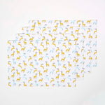 Majestic Stag Grey Christmas Placemats, Set Of 4