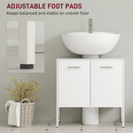 Bathroom Under Sink Cabinet For Basin Without Or With Pedestal | White