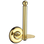 Wall Mounted Toilet Roll Holder For Bathroom Toilet Paper | Polished Brass