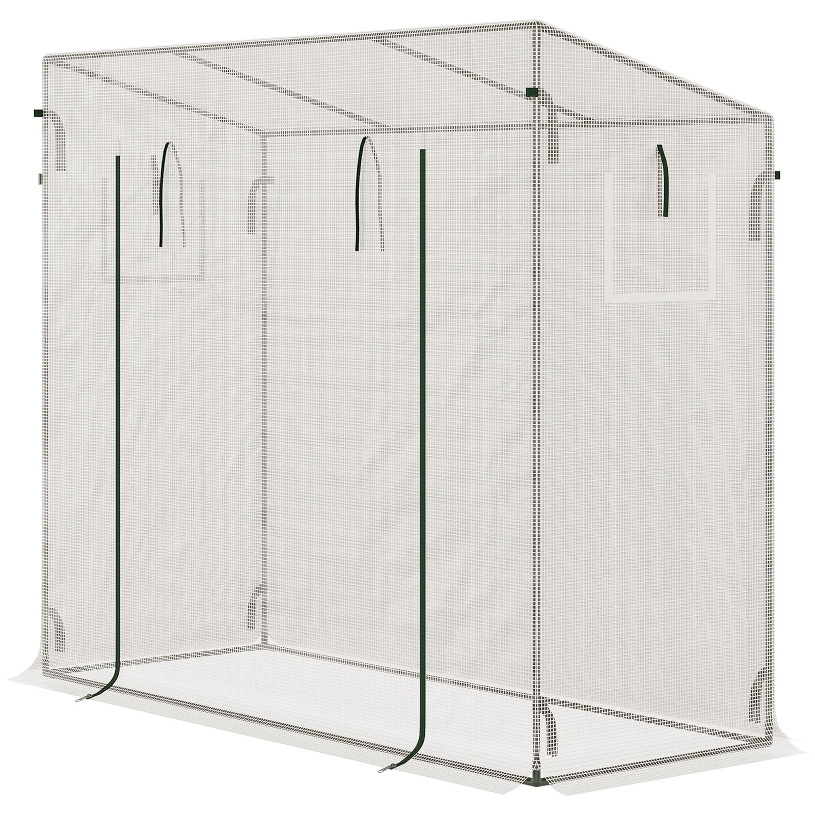 Walk-in Tomato Greenhouse 200x76x168cm | White
