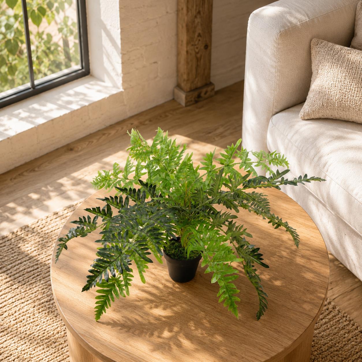 Luxury Artificial Evergreen Fern Plant 50cm