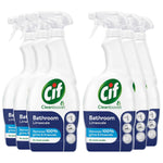 6x700ml Cif Cleanboost Bathroom Spray Removes Limescale w/ 100% Streakfree Shine | Set-of-6