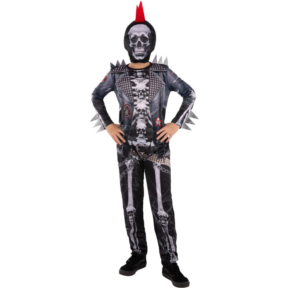 Boys Punk Skeleton Costume | Age 7-9