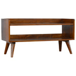 Solid Wood Chestnut Nordic Storage Bench