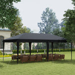 3 X 6 M Pop Up Gazebo Patio Party Event Heavy Duty Canopy | Black