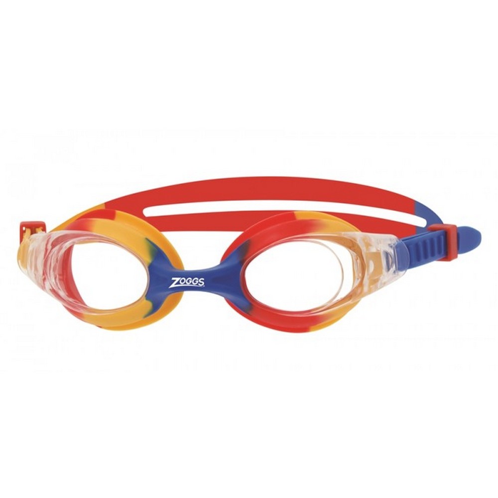 Childrens/kids Bondi Clear Swimming Goggles | One Size | Red