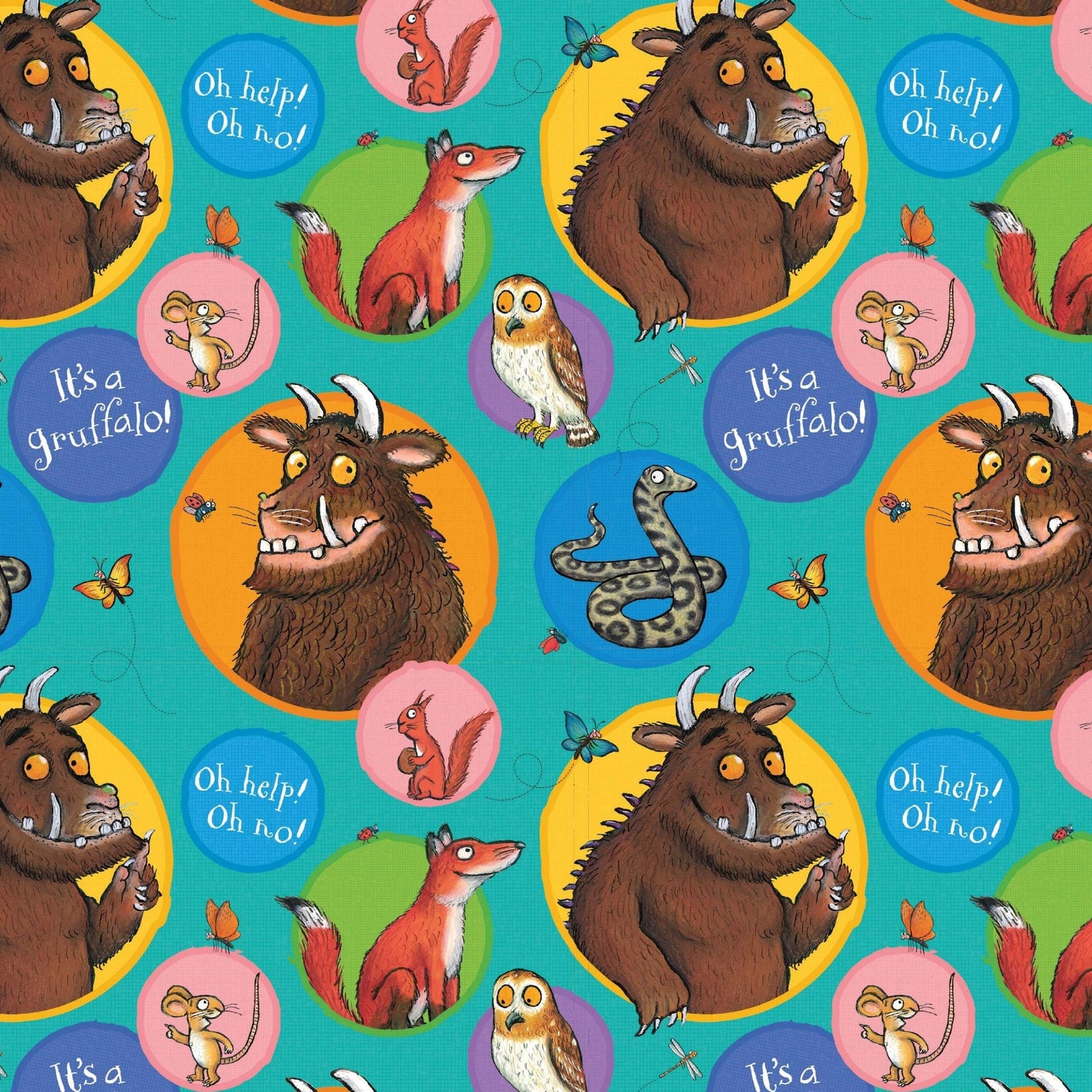 2 Sheets & 2 Tags Wrapping Paper