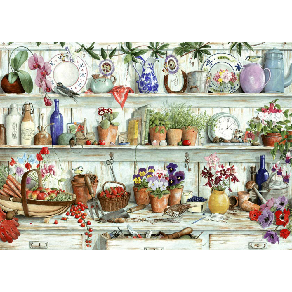 Posies & Produce - Big 500 Piece Jigsaw Puzzle For Adults, With Extra Large Pieces
