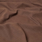 Cotton Rajput Ribbed Throw | 255cm x 360cm | Chocolate