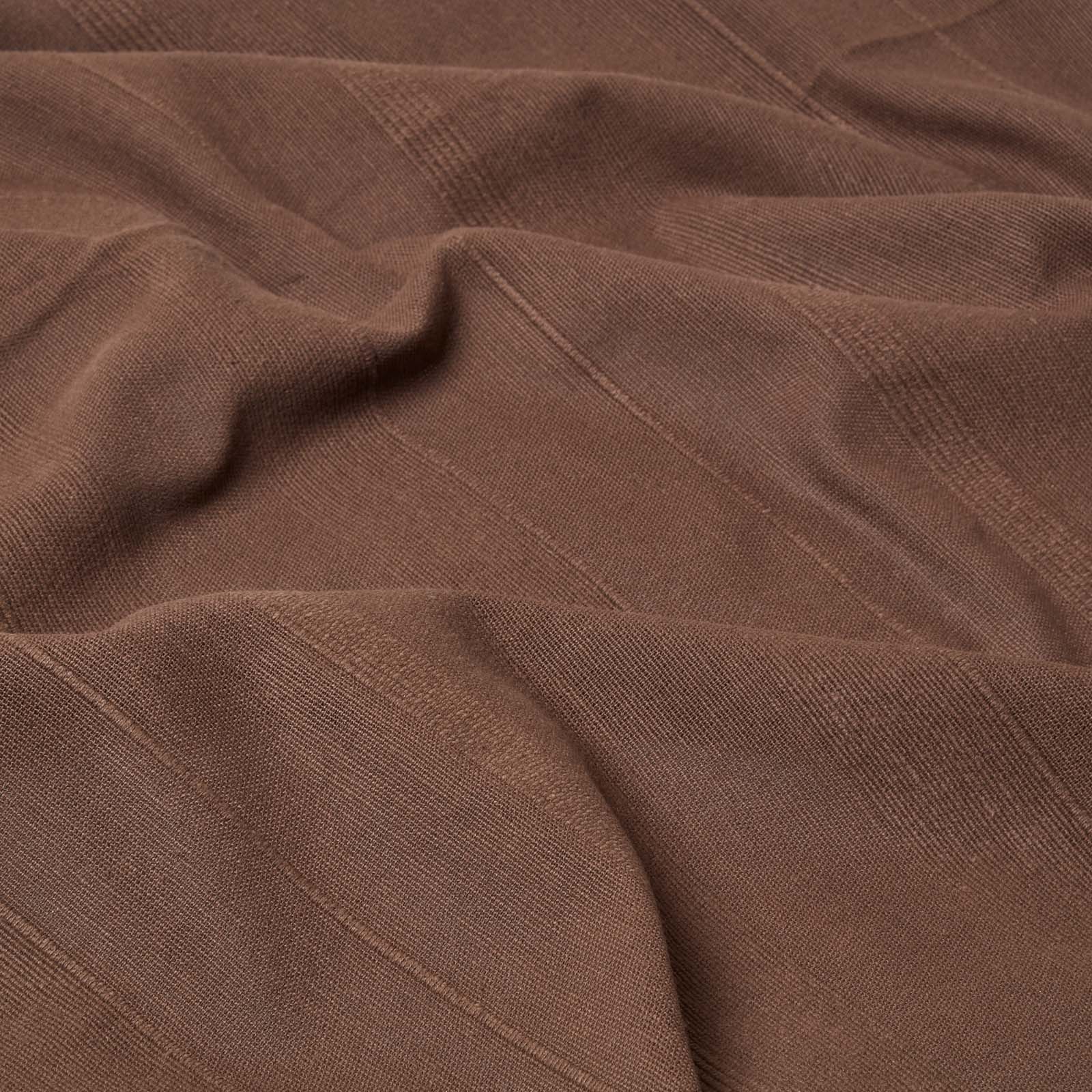 Cotton Rajput Ribbed Throw | 255cm x 360cm | Chocolate