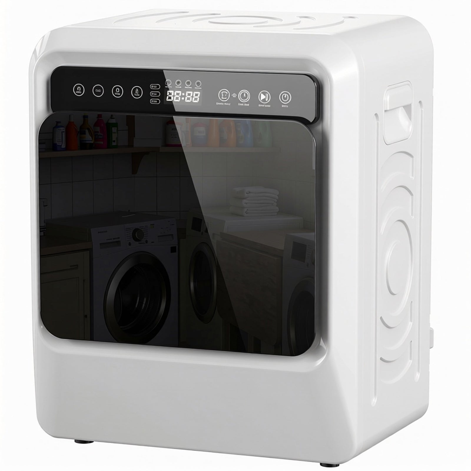 5kg Vented Tumble Dryer, 1000w Compact Front Tumble Dryer | White