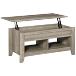 Lift Top Coffee Table With Hidden Storage, Shelf