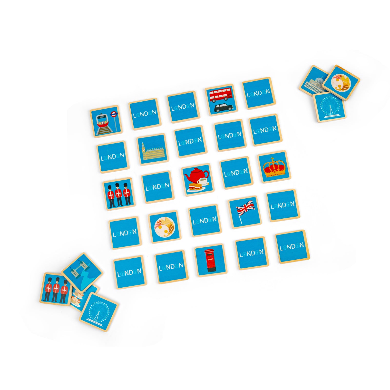 Wooden London Memory Game For Kids