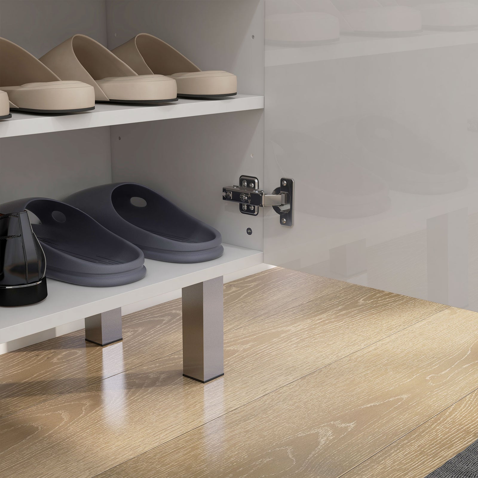 Shoe Storage Cabinet With Soft-close Hinges