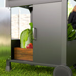 Outsunny 3 Burner Gas Bbq Trolley With Lid