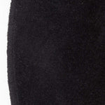 Hand Tufted Plain Cotton Large Round Rug | 150cm | Black