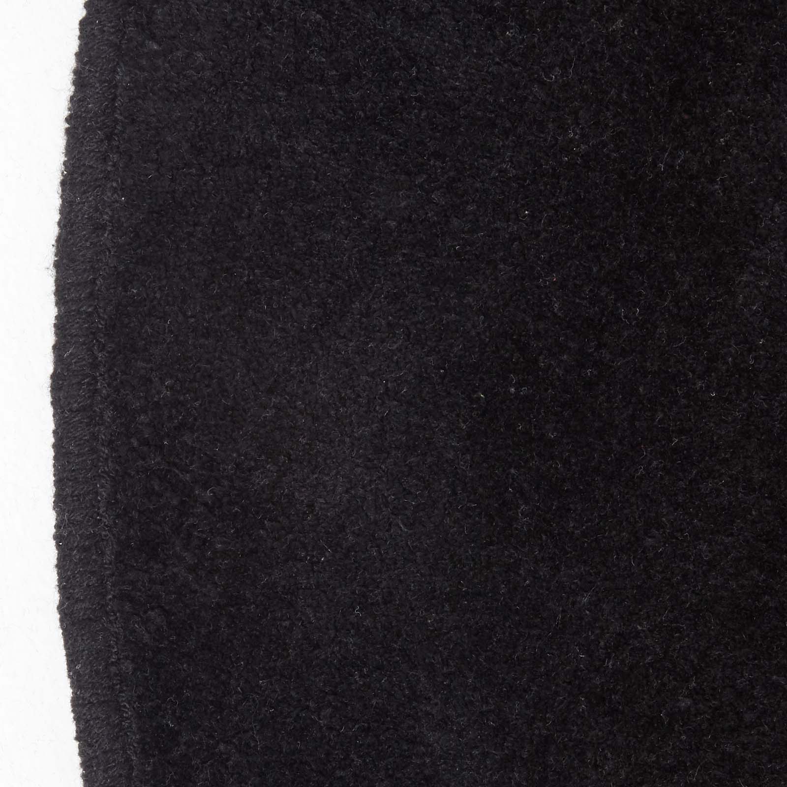 Hand Tufted Plain Cotton Large Round Rug | 150cm | Black