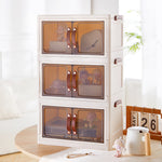 3-tier Double-door Desk Organizer Storage Box