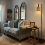 Modern Cylindrical Rope Floor Lamp