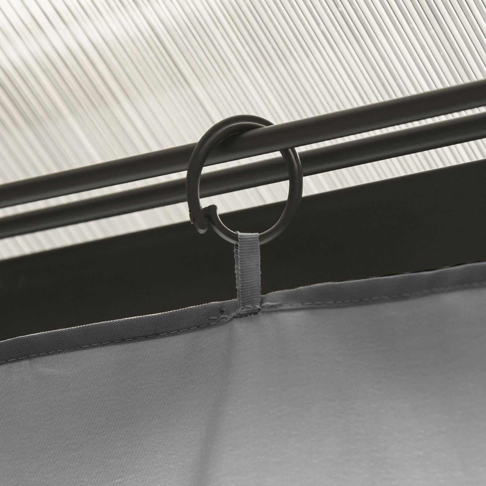 4pcs 3 X 4(m) Universal Pergola Curtain Kit W/hooks C-ring