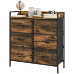 Bedroom Chest Of Drawers 4/5/6/7 Drawer Dresser W/ Shelf | Large | Brown