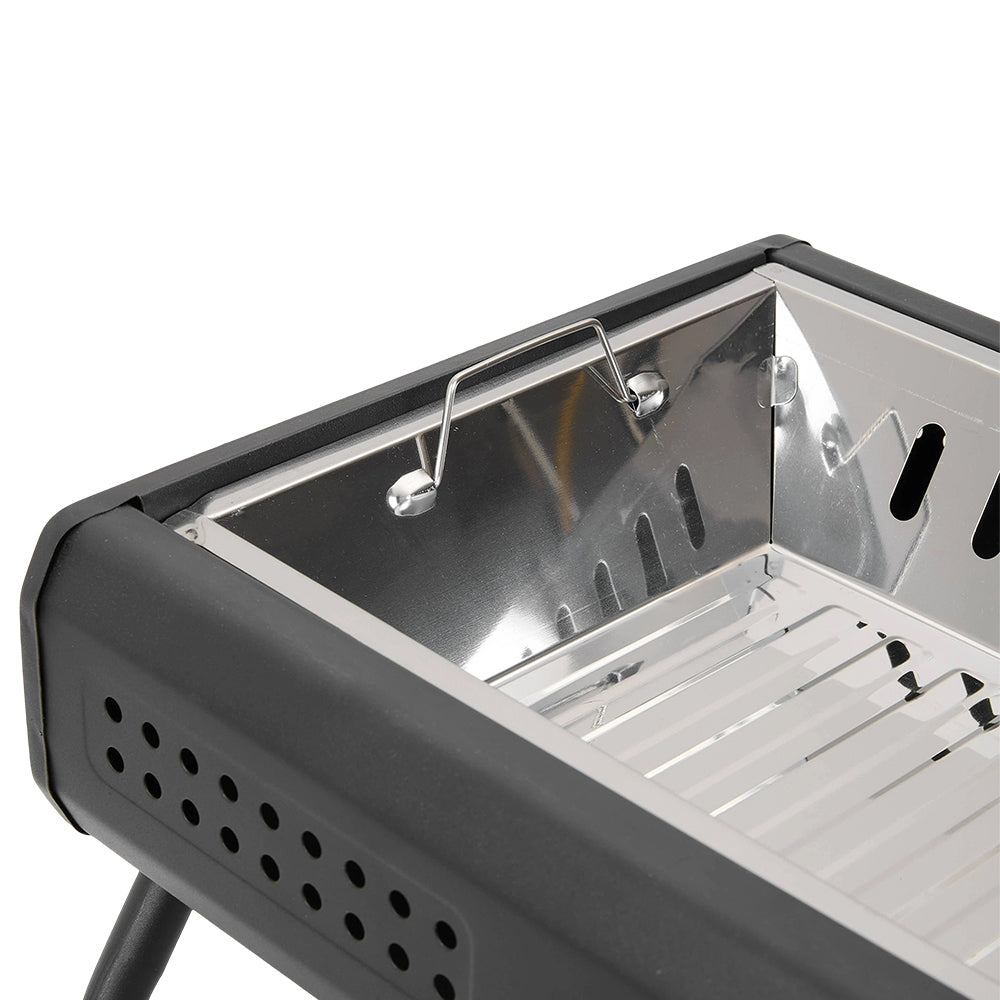 Living and Home Portable Folding Charcoal Grill Lightweight Outdoor Bbq For Camping Picnic