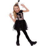 Dark Vintage Clown Costume, Girls | Age 10-12
