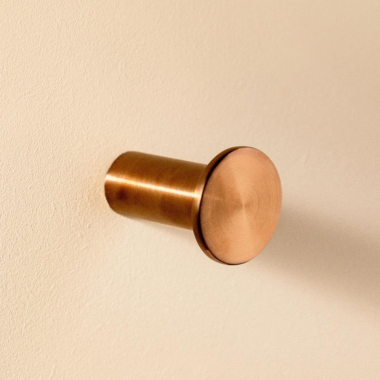 Towel Hook, Robe Hook, Coat Hook, Brushed Copper,architect S+ Collection