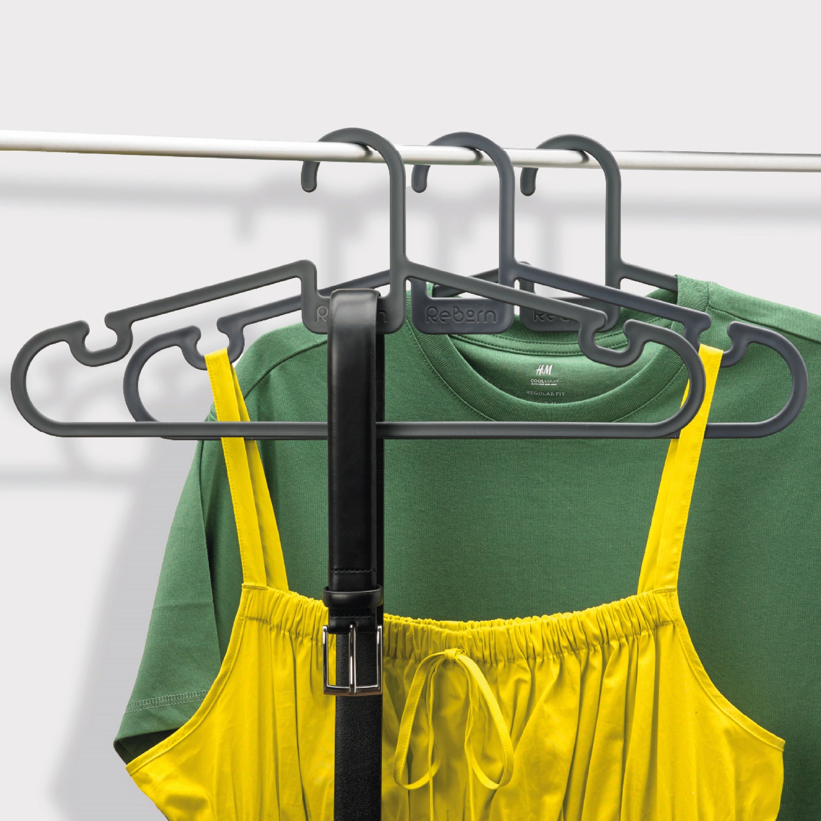 Recycled Coat Hangers (Pack of 5) - Clothing  Wardrobe Storage - Made in the UK
