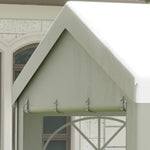 Garden Gazebo Portable Carport Shelter W/removable Sidewalls | Medium | White
