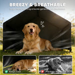 PawHut Outdoor Dog House With Weatherproof Canopy