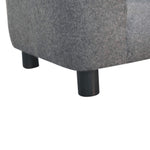 Solid Mango Wood, Upholstered Mini Battleship Tweed Pet Sofa Bed