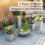 Zinc Galvanised Trough Planter | 100cm x 40cm x 40cm | Silver