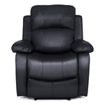 Bonded Leather Recliner Armchair | Black