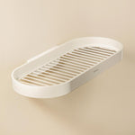 Shower Shelf, Bathroom Shelf, White, Stainless Steel, Geyser Collection