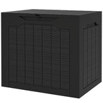 93l Plastic Garden Storage Box, Storage Container W/ Handles